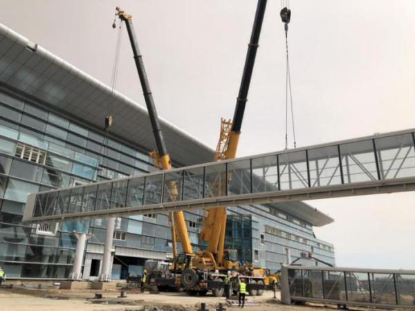 济南机场北指廊项目建设正式进入大型机电设备安装阶段